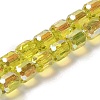 Electroplate Glass Beads Strands EGLA-D030-19B-1
