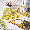 2Pcs 2 Style Wooden Bag Handles Replacement Part FIND-GN0001-02B-5