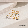 3 Pairs Heart 201 Stainless Steel Stud Earring Sets FG5977-4-2