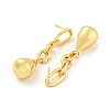 Rack Plating Brass Teardrop Dangle Stud Earrings EJEW-K263-18G-2