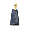 Dyed Natural Lapis Lazuli Pendants G-C045-01A-G-2