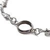 Tarnish Resistant 201 Stainless Steel Link Bracelet Settings Fit for Cabochons MAK-K023-01D-P-2