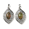 Natural Unakite Pendants G-Q158-02C-1