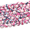 Dyed Round Synthetic Gemstone Ocean White Jade Beads Strands G-F085-8mm-01-2