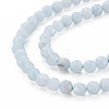 Natural Aquamarine Beads Strands G-Q951-01-6mm-3