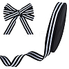Polyester Stripe Ribbons SRIB-WH0011-326C-1