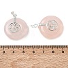 Natural Rose Quartz Pendants GG-CBAF4FB-02S-B04-3