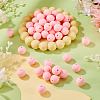 50Pcs Food Grade Eco-Friendly Silicone Beads SIL-TA0002-89E-4