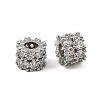 Brass Micro Pave Cubic Zirconia Beads KK-K374-20P-2