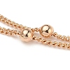 Brass Curb Chains Double Layer Necklaces NJEW-JN03122-2