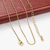 Ion Plating(IP) 304 Stainless Steel Necklaces NJEW-E080-11G-3