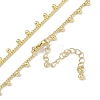 Rack Plating Brass Twisted Chain Ball Tassel Necklaces for Women NJEW-K382-15C-G-2