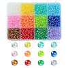 2400Pcs 12 Colors Eco-Friendly Transparent Acrylic Beads TACR-YW0001-97-1