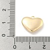 Brass Pave Shell Heart Charms KK-L211-016G-3