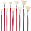 Gorgecraft 9Pcs Sector Painting Brush AJEW-GF0004-56-1