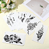 20Pcs 20 Styles Removable Temporary Water Proof Tattoos Paper Stickers DIY-CP0012-48A-3