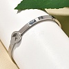 304 Stainless Steel Hinged Bangles for Women BJEW-F474-46P-3