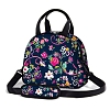 Rectangle with Flower Pattern Oxford Insulated Lunch Bag PW-WG104BF-03-1