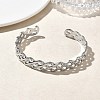 304 Stainless Steel Cuff Bangles for Women BJEW-A160-04P-3