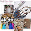 Gorgecraft 200Pcs 4 Colors Natural Wood Beads WOOD-GF0002-03-5