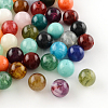 Round Imitation Gemstone Acrylic Beads X-OACR-R029-8mm-M-1