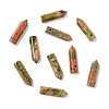 Natural Unakite Pointed Pendants G-D460-01E-1