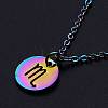 201 Stainless Steel Pendants Necklaces LS-NJEW-S105-JN627-8-1