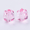 Transparent Acrylic Beads TACR-Q256-6mm-V03-2