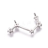 Brass Micro Pave Cubic Zirconia Pendants ZIRC-F099-20P-05-2