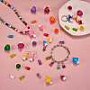 64Pcs 32 Style Resin Pendants RESI-SZ0002-63-3