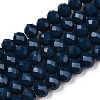 Opaque Solid Color Glass Beads Strands EGLA-A034-P10mm-D16-1