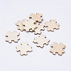 200Pcs 2 Style Unfinished Wood Cabochons WOOD-OC0002-54-1