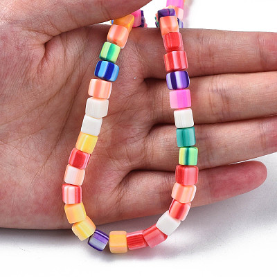 Handmade Polymer Clay Beads Strands CLAY-N008-060-05-1