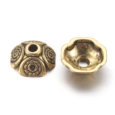 Tibetan Style Bead Caps GLF0652Y-NF-1