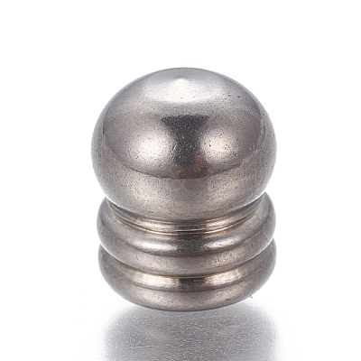Tarnish Resistant 201 Stainless Steel Cord Ends STAS-P239-19P-1
