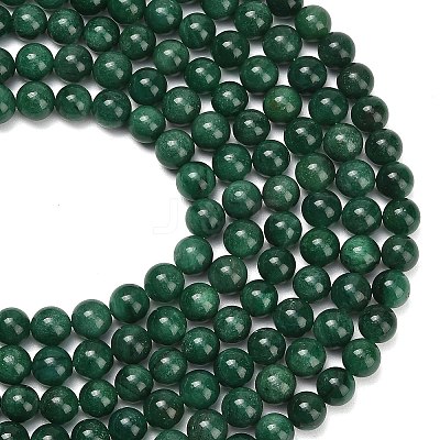 Natural Fuchsite Beads Strands G-L661-B01-10mm-B-1