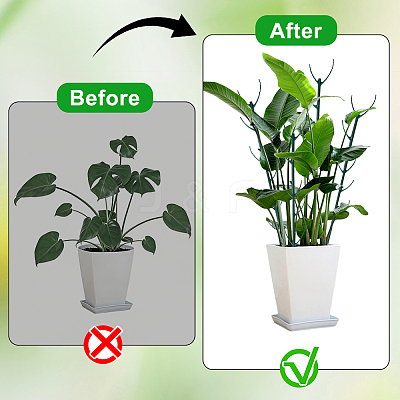 10Pcs Plastic Gardening Plant Support Frame AJEW-WH0596-923-1