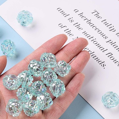 Transparent Acrylic Beads TACR-S154-31C-754-1