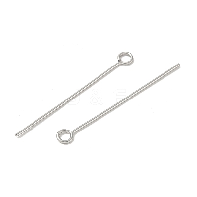 304 Stainless Steel Eye Pins STAS-K293-13P-0.6x30mm-1