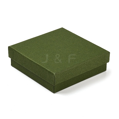 Cardboard Paper Jewelry Storage Boxes with Sponge CON-P023-01E-01-1