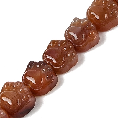 Natural Red Agate Beads Strands G-M108-A07-01-1