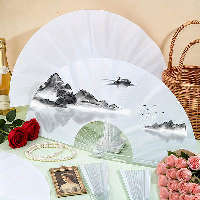 Cloth Hand Held Fan DIY-WH0579-95C-1