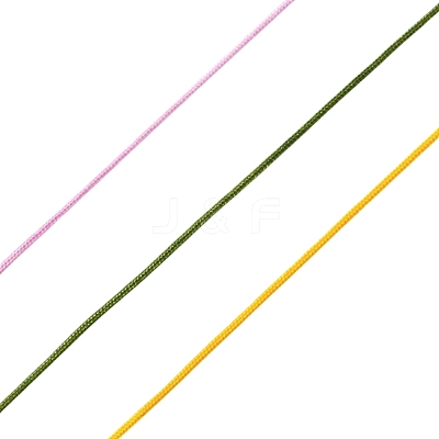 10 Rolls 10 Colors Nylon Braided Cord NWIR-FS0001-03-1