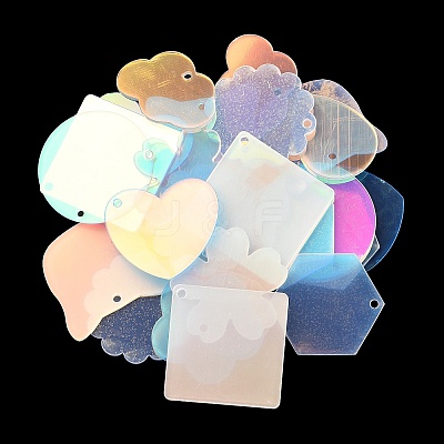 Acrylic Pendants OACR-B009-01C-1