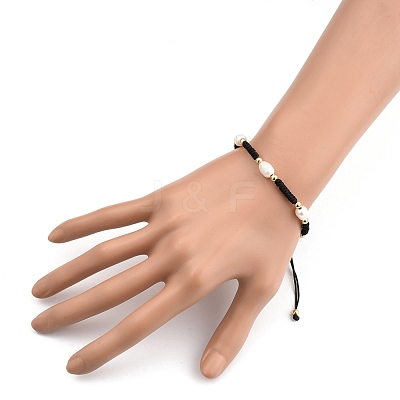 Adjustable Nylon Thread Braided Beads Bracelets BJEW-JB05384-02-1