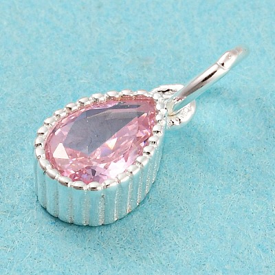 925 Sterling Silver Birthstone Charms STER-G035-01B-04-1
