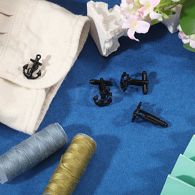 4 Pairs Alloy Cufflinks FIND-CA0011-40EB-1