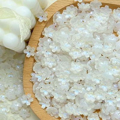 Electroplate Transparent Glass Beads PW-WG44A55-M-1