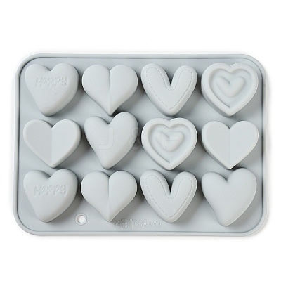 Heart Food Grade Silicone Molds X1-DIY-A051-02C-1