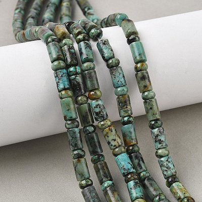 Natural African Turquoise(Jasper) Beads Strands G-L585-B03-01-1